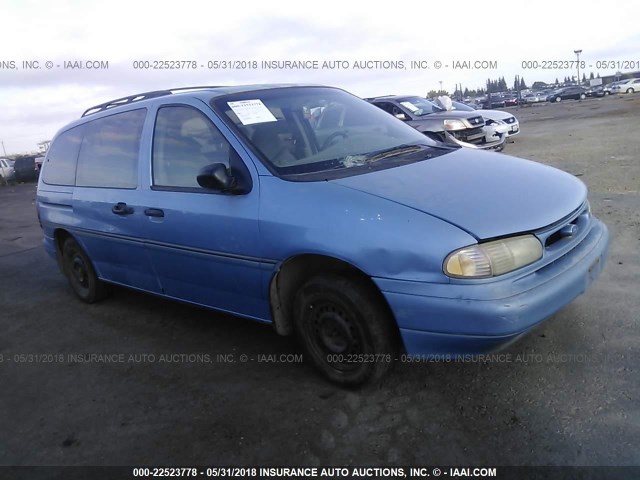 2FMDA5143TBA83547 - 1996 FORD WINDSTAR WAGON BLUE photo 1