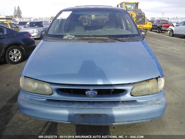 2FMDA5143TBA83547 - 1996 FORD WINDSTAR WAGON BLUE photo 6