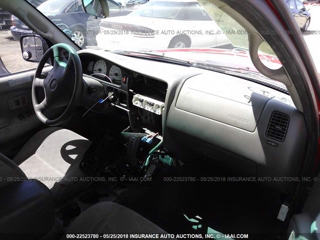 5TEGN92N42Z070715 - 2002 TOYOTA TACOMA DOUBLE CAB PRERUNNER RED photo 5