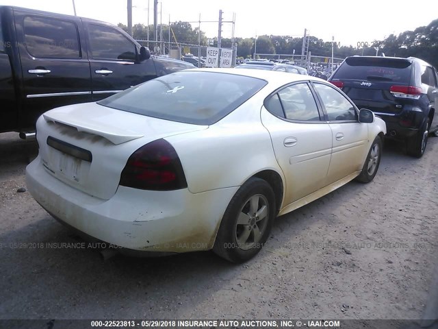 2G2WP552961257298 - 2006 PONTIAC GRAND PRIX WHITE photo 4