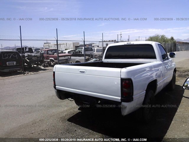 1B7HC16Z11S726851 - 2001 DODGE RAM 1500 WHITE photo 4