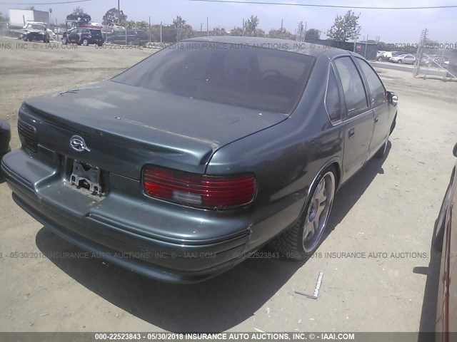 1G1BL52P5TR166630 - 1996 CHEVROLET CAPRICE / IMPALA CLASSIC/SS GREEN photo 4