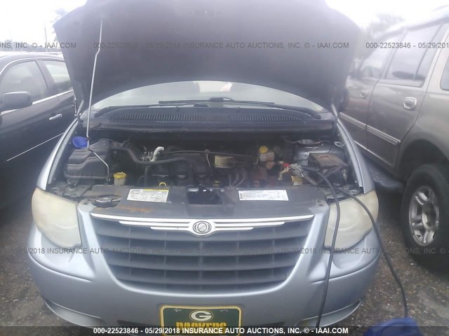 2C4GP44R75R417042 - 2005 CHRYSLER TOWN & COUNTRY LX BLUE photo 10