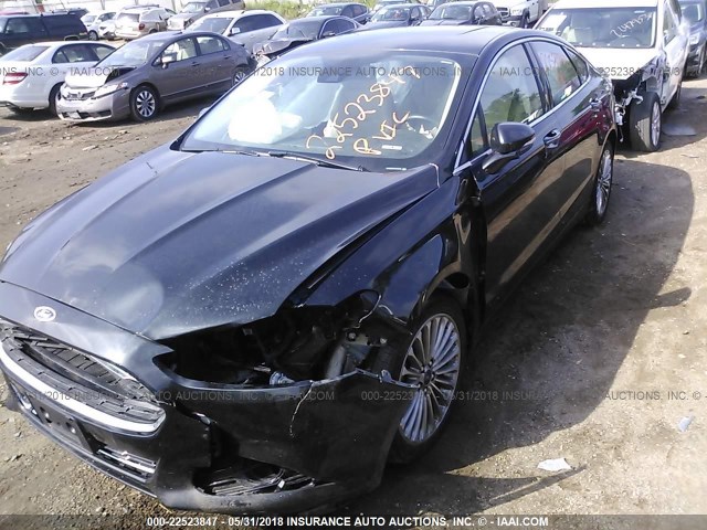 3FA6P0D97FR164794 - 2015 FORD FUSION TITANIUM BLACK photo 2