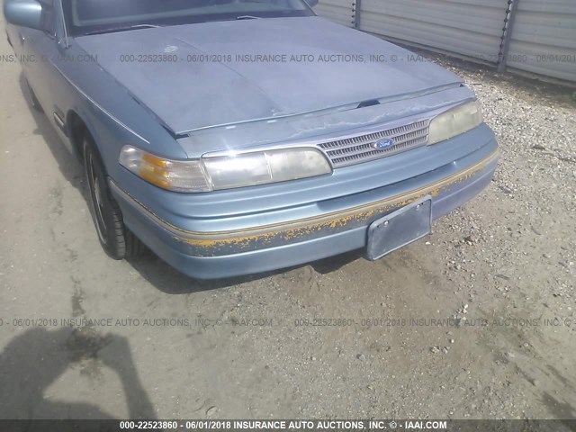 2FALP74WXPX190424 - 1993 FORD CROWN VICTORIA LX Light Blue photo 6