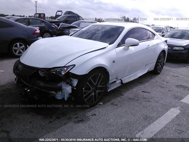 JTHHA5BC6H5006936 - 2017 LEXUS RC 200T WHITE photo 6