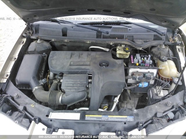 1G8AL55F96Z173309 - 2006 SATURN ION LEVEL 3 GOLD photo 10