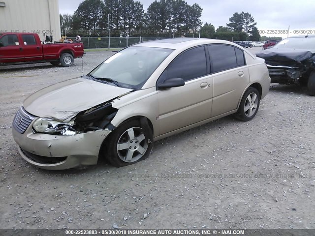 1G8AL55F96Z173309 - 2006 SATURN ION LEVEL 3 GOLD photo 2