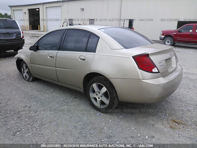 1G8AL55F96Z173309 - 2006 SATURN ION LEVEL 3 GOLD photo 3