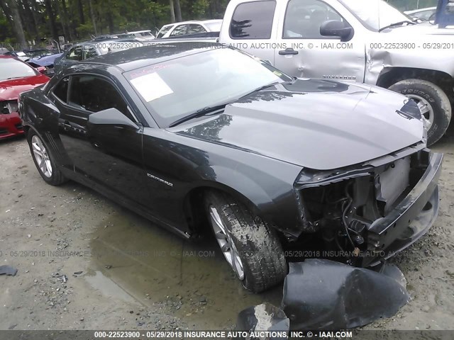 2G1FB1E34F9183374 - 2015 CHEVROLET CAMARO LS GRAY photo 1