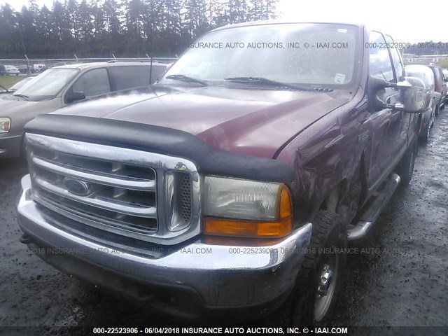 1FTNX21F3YEA89965 - 2000 FORD F250 SUPER DUTY RED photo 2