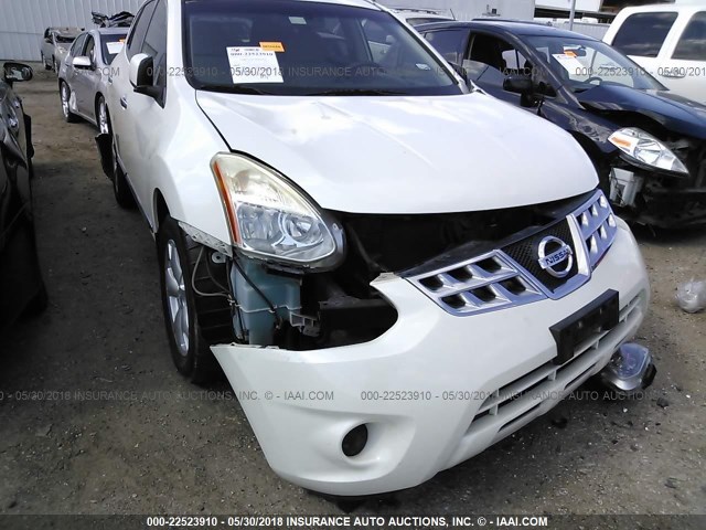 JN8AS5MT0BW174414 - 2011 NISSAN ROGUE S/SV/KROM WHITE photo 6