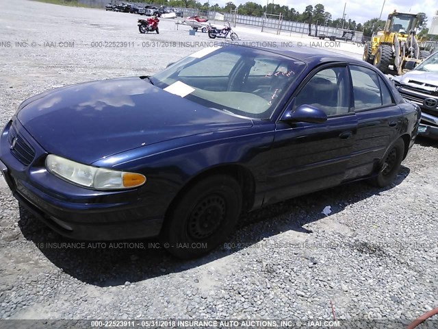 2G4WB52K131136478 - 2003 BUICK REGAL LS BLUE photo 2