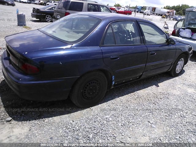 2G4WB52K131136478 - 2003 BUICK REGAL LS BLUE photo 4