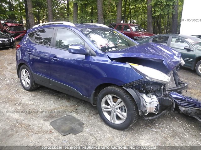 KM8JU3AC5CU437696 - 2012 HYUNDAI TUCSON GLS/LIMITED BLUE photo 1