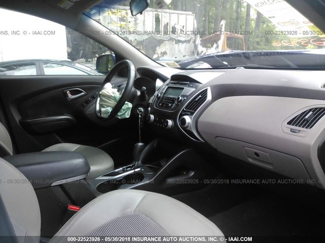 KM8JU3AC5CU437696 - 2012 HYUNDAI TUCSON GLS/LIMITED ლურჯი ფოტო 5