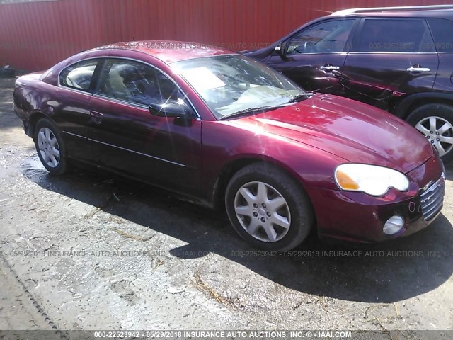 4C3AG42G15E044409 - 2005 CHRYSLER SEBRING BURGUNDY photo 1