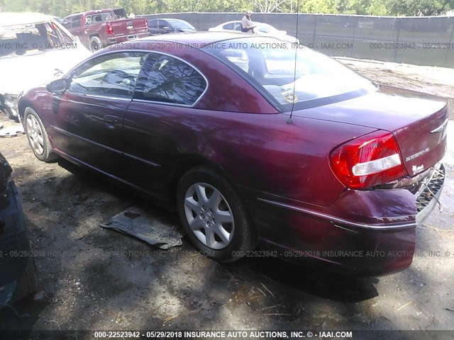 4C3AG42G15E044409 - 2005 CHRYSLER SEBRING BURGUNDY photo 3