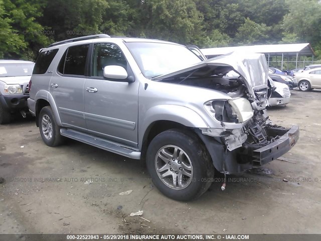 5TDBT48A93S190550 - 2003 TOYOTA SEQUOIA LIMITED SILVER photo 1