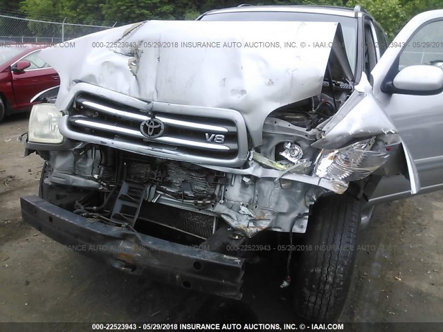 5TDBT48A93S190550 - 2003 TOYOTA SEQUOIA LIMITED SILVER photo 6