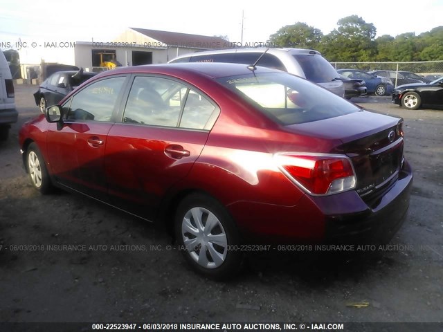 JF1GJAA69EH015521 - 2014 SUBARU IMPREZA RED photo 3