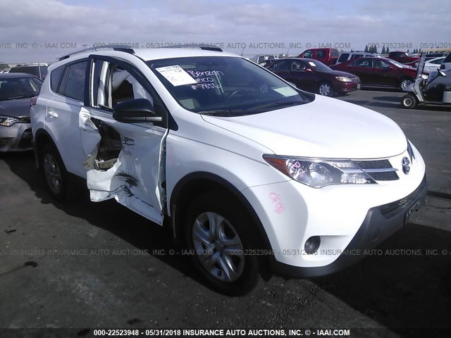 2T3BFREVXDW108224 - 2013 TOYOTA RAV4 LE 白色 照片 1