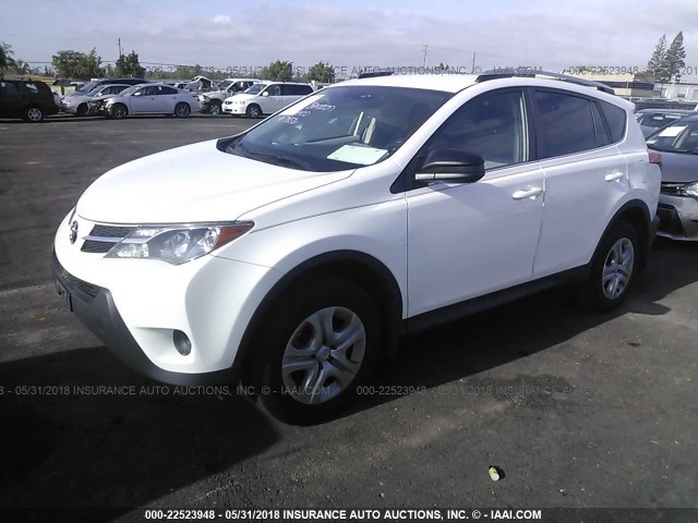 2T3BFREVXDW108224 - 2013 TOYOTA RAV4 LE 白色 照片 2