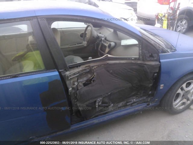 1G8AK52F64Z140451 - 2004 SATURN ION LEVEL 3 BLUE photo 6