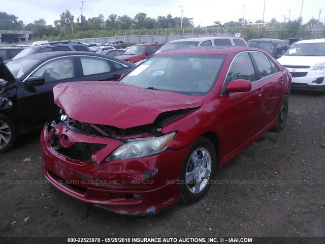 4T1BE46K88U235269 - 2008 TOYOTA CAMRY CE/LE/XLE/SE RED photo 2
