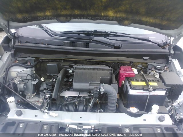 ML32F3FJ3HHF17191 - 2017 MITSUBISHI MIRAGE G4 ES ვერცხლისფერი ფოტო 10