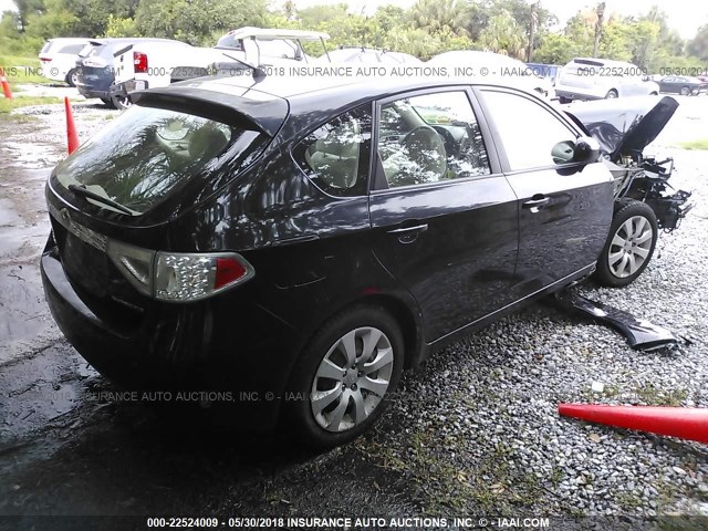 JF1GH6A67AH805547 - 2010 SUBARU IMPREZA 2.5I BLACK photo 4