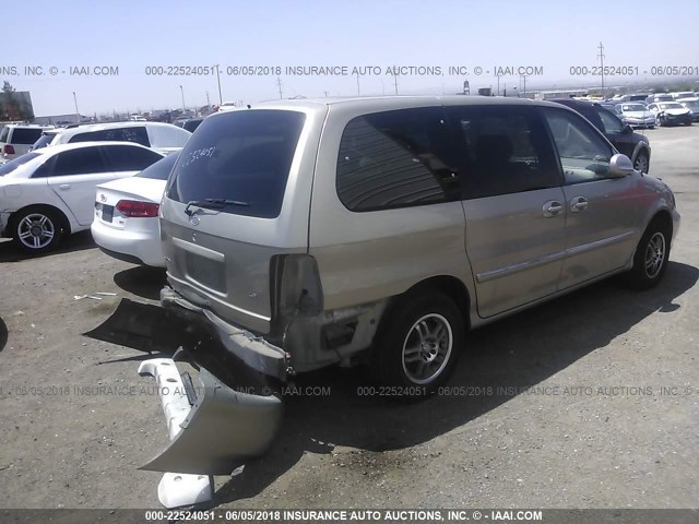 KNDUP131156668448 - 2005 KIA SEDONA EX/LX GOLD photo 4