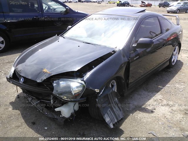 JH4DC53086S002575 - 2006 ACURA RSX TYPE-S BLACK photo 2