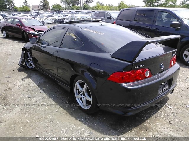 JH4DC53086S002575 - 2006 ACURA RSX TYPE-S BLACK photo 3