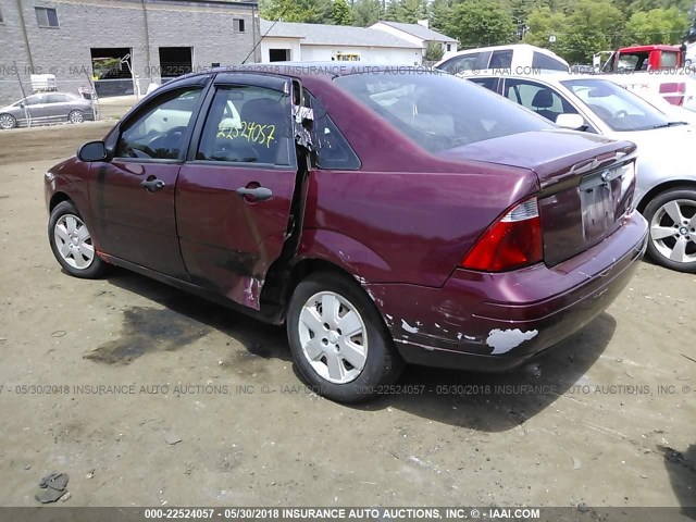1FAHP34N77W167958 - 2007 FORD FOCUS ZX4/S/SE/SES 红色 照片 3