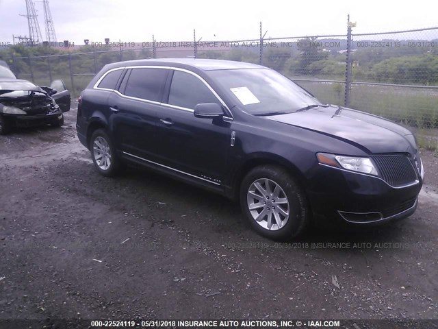 2LMHJ5NK5EBL55436 - 2014 LINCOLN MKT BLACK photo 1