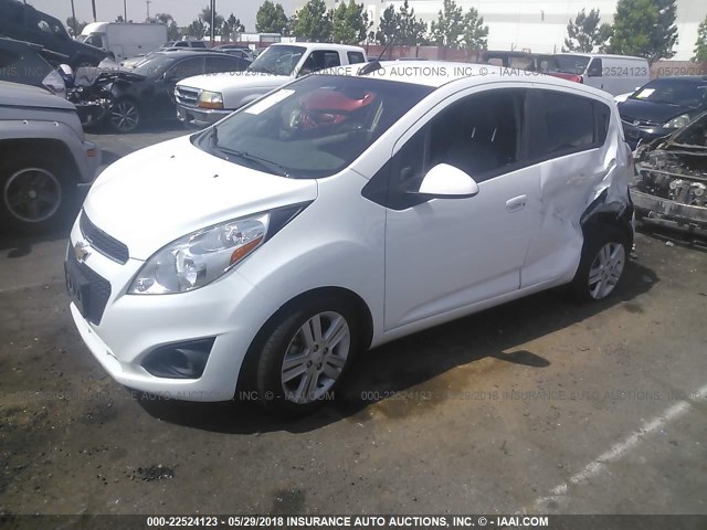 KL8CA6S99FC742616 - 2015 CHEVROLET SPARK LS WHITE photo 2