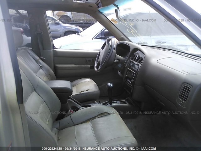 JN8AR07S0YW405810 - 2000 NISSAN PATHFINDER LE/SE/XE TAN photo 5