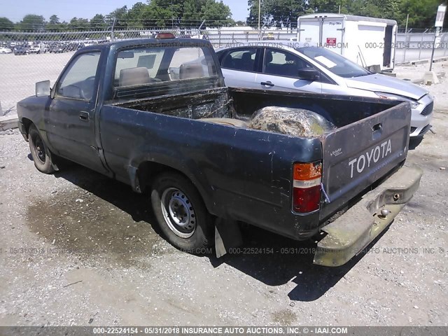 4TARN81A8RZ244496 - 1994 TOYOTA PICKUP 1/2 TON SHORT WHEELBASE S GREEN photo 3