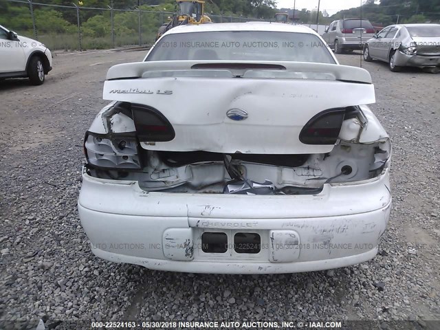 1G1NE52J62M676287 - 2002 CHEVROLET MALIBU LS თეთრი ფოტო 6