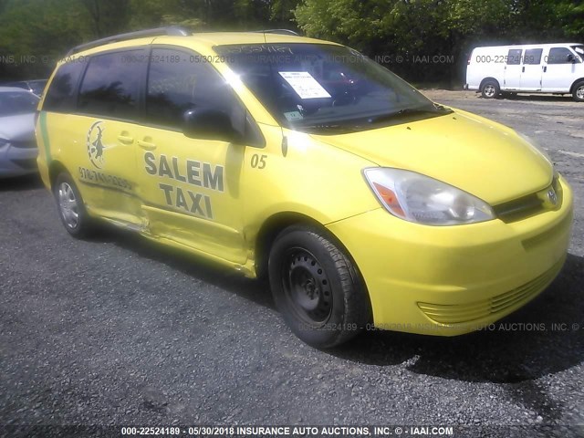 5TDZA23C25S317000 - 2005 TOYOTA SIENNA CE/LE YELLOW photo 1