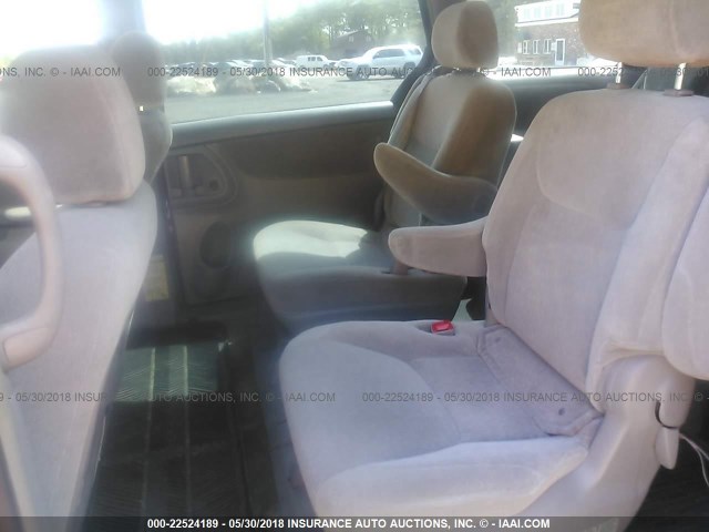 5TDZA23C25S317000 - 2005 TOYOTA SIENNA CE/LE YELLOW photo 8