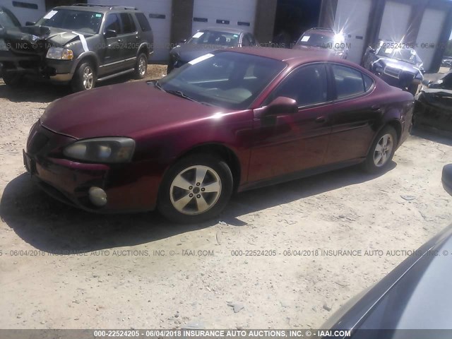 2G2WP522X51183537 - 2005 PONTIAC GRAND PRIX MAROON photo 2