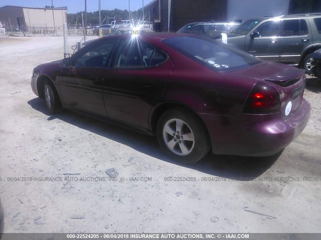 2G2WP522X51183537 - 2005 PONTIAC GRAND PRIX MAROON photo 3