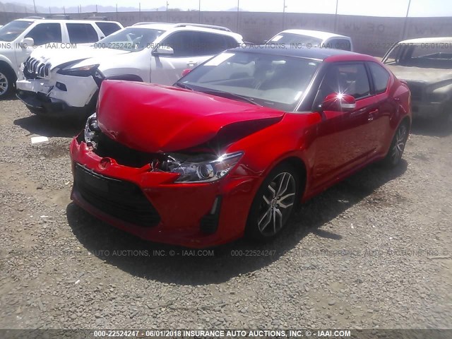 JTKJF5C76GJ021683 - 2016 TOYOTA SCION TC 红色 照片 2