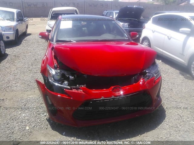JTKJF5C76GJ021683 - 2016 TOYOTA SCION TC 红色 照片 6