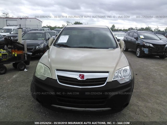 3GSCL33P98S539126 - 2008 SATURN VUE XE GOLD photo 6