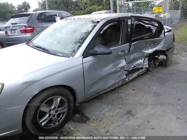 1G1ZT54875F201614 - 2005 CHEVROLET MALIBU LS 银色 照片 6