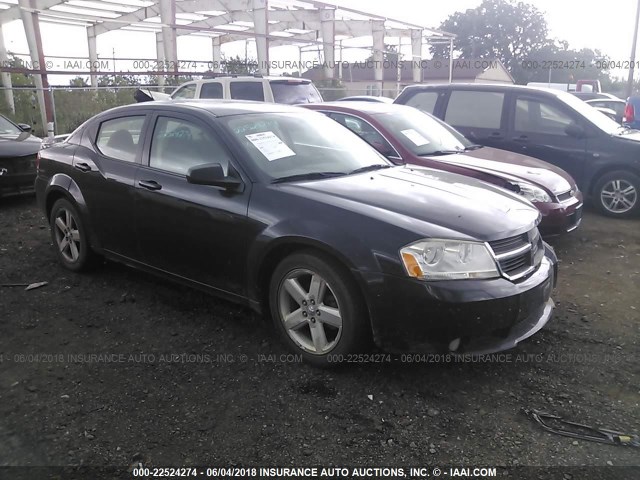 1B3LC56R18N130702 - 2008 DODGE AVENGER SXT BLACK photo 1