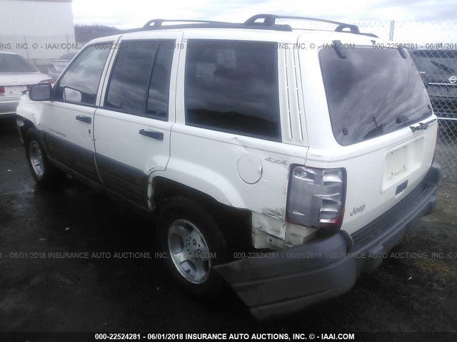 1J4GZ58S3VC738592 - 1997 JEEP GRAND CHEROKEE LAREDO/TSI WHITE photo 3